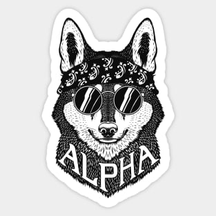 Alpha Wolf Sticker